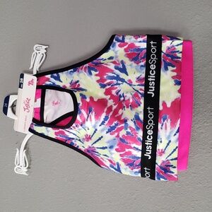 Justice "Oh so soft" Sports Bras (2) - Pink/Multi